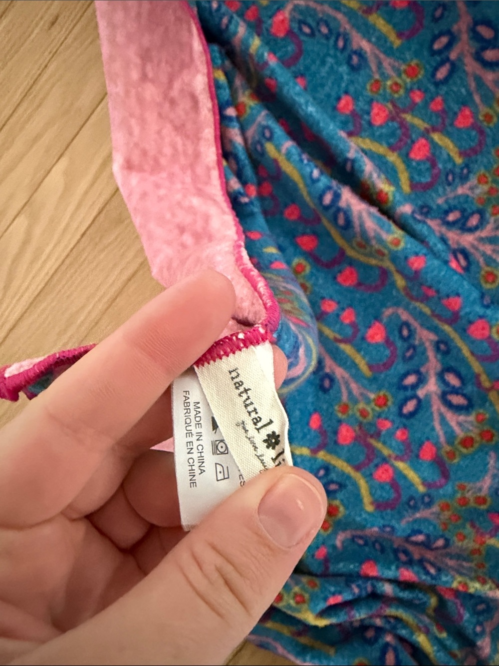 Natural Life “Brave girl, you can do hard things.” floral cozy boho blanket - Picture 3 of 4